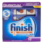 Средство для посудомоечных машин, Finish (Финиш) 10 шт Квантум моющее в таблетках