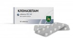 Клоназепам, таблетки 0.5 мг 30 шт