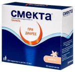 Смекта, порошок для приготовления суспензии для приема внутрь 3 г 3.76 г 20 шт ваниль