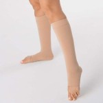 Гольфы компрессионные, Тривес р. III арт. ТК.910 с открытым носком 2 класс компрессии бежевые