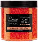 Соль-пена для ванн, Senso Terapia (Сенсо Терапия) 600 г Stress Relief Стресс Релиф маракуйя и витамины антистресс