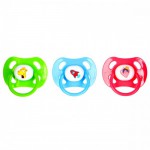 Соска-пустышка силиконовая, Бусинка 1 шт арт. 410 с кольцом круглая 6-18 мес.