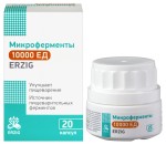 Микроферменты, Erzig (Эрциг) капсулы 10000 ЕД 230 мг 20 шт БАД к пище