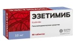 Эзетимиб, таблетки 10 мг 60 шт