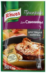 Приправа, Knorr (Кнорр) 30 г для свинины Хрустящая корочка пакет