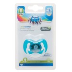 Соска-пустышка латексная, Canpol babies (Канпол бебиз) 1 шт арт. 23/222_blu спейс круглая 6-18 мес голубая (бирюзовая)