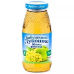 Сок, Бабушкино лукошко 200 мл яблоко виноград осветленный с 6 мес стекло