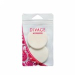 Спонж для лица, Divage (Дивайдж) 1 шт Аксессориз для тональной основы косметический овальный диаметр 7 см х 5.6 см белый