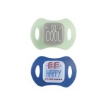 Соска-пустышка силиконовая, Beaba (Беба) 2 шт арт. 911581 0-6 мес. дизайн в ассортименте