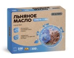 Масло льняное, BioForte (БиоФорте) капсулы 300 мг 100 шт пачка картонная