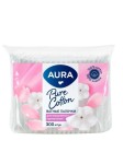 Палочки ватные, Aura (Аура) 300 шт Пьюр Коттон пакет