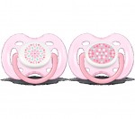 Соска-пустышка силиконовая, Avent (Авент) 2 шт SCF180/26 арт. 86402 Фри Флоу Дизайн 0-6 мес.