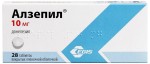Алзепил, таблетки покрытые пленочной оболочкой 10 мг 28 шт